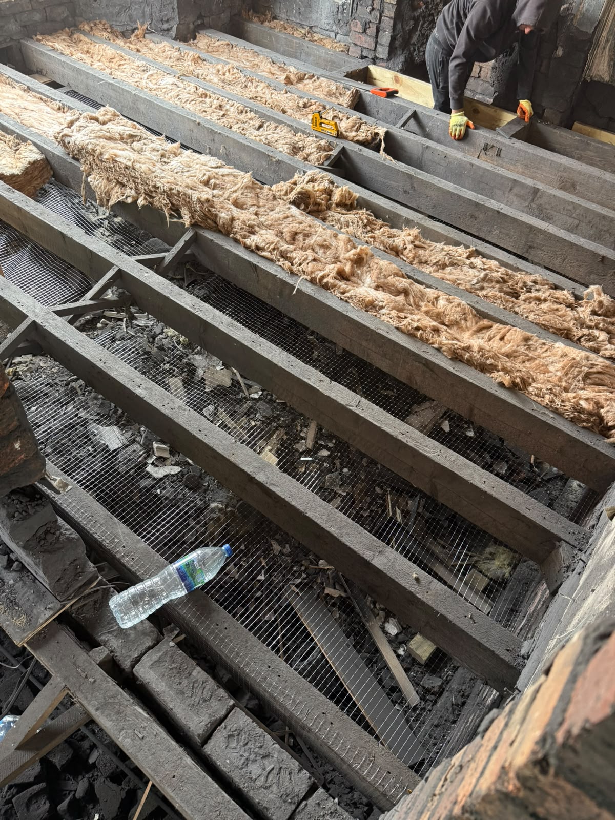 Structural floor progress